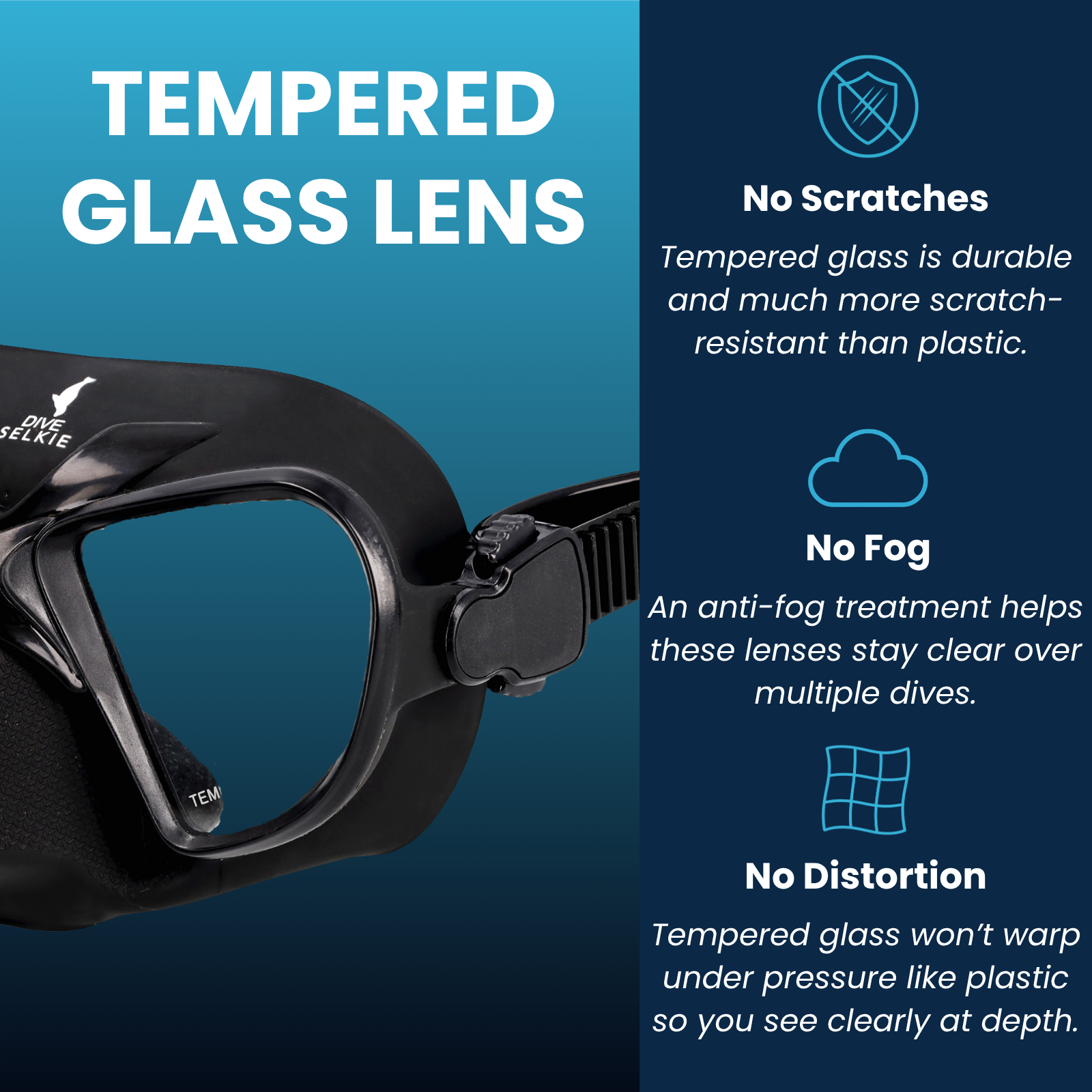 Ultra-Low Volume Freediving Mask - 65cc